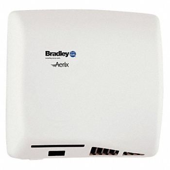 BRADLEY Hand Dryer Fixed Epoxy Steel, 29RU67