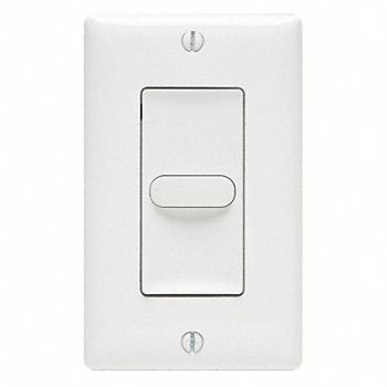 HUBBELL WIRING DEVICE-KELLEMS Wall Switch Push Button Momentary White, 29RW78