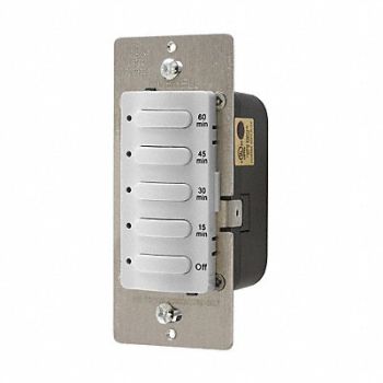 HUBBELL WIRING DEVICE-KELLEMS Timer Electronic 120/277V White, 29RW90