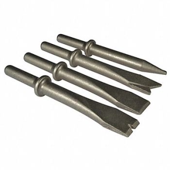 WESTWARD Chisel Set Round Shank Shape 0.401in PK4, 29TE16
