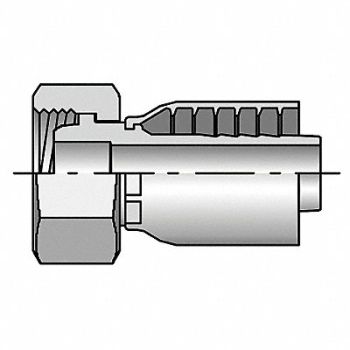 PARKER Crimp Fitting 1 I.D. F Metric, 29TK11