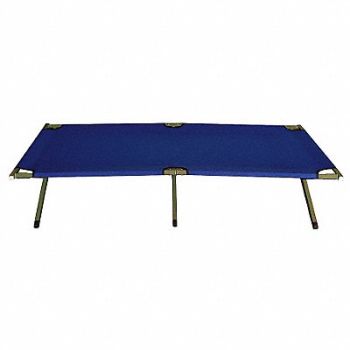 GRAINGER APPROVED Kwik Folding Cot Blue 225 lb Capacity, 29TM93