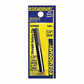 EAZYPOWER Rotary File Straight 1/2 Shank Dia, 29UH89