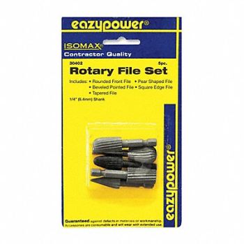 EAZYPOWER Rotary File Set 1/4 Shank Dia, 29UJ05