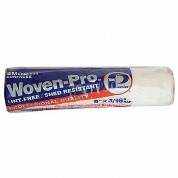 PREMIER Paint Roller Cover 9 L 3/16 Nap Woven, 29UT24