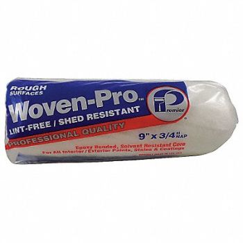 PREMIER Paint Roller Cover 9 L 3/4 Nap Woven, 29UT26