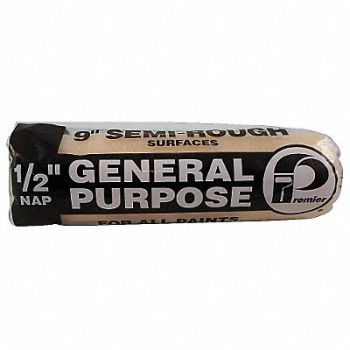 PREMIER Paint Roller Cover 9 L 1/2 Nap Polyester, 29UT36