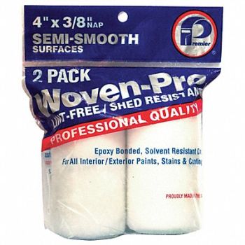 PREMIER Roller Cover 4 L 3/8 Nap Woven PK2, 29UT46