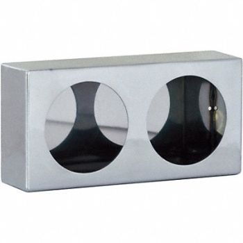 BUYERS PRODUCTS Dual RoundLight Box 6x12x3 in SST, 29UZ56