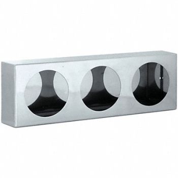 BUYERS PRODUCTS Triple RoundLight Box 6x20-1/2x3 in SST, 29UZ58