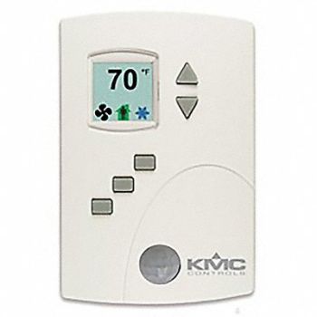 KMC CONTROLS BACnet MS/TP Tstat Hardwired Fan Coil, 29VK42