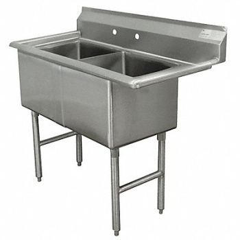 ADVANCE TABCO Scullery Sink Square 15inx15inx14in, 29VK70