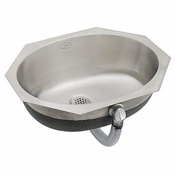 JUST MANUFACTURING Just Bath Sink Ovl 15-1/2inx11-3/8inx6in, 29VM94