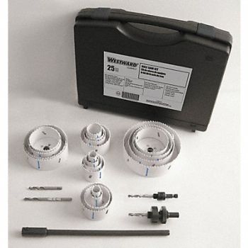WESTWARD Bi-Metal Hole Saw Kit 25 pcs., 29VX17
