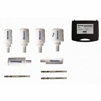 WESTWARD Hole Saw Kit 9PC, 29VX25