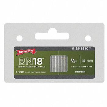 ARROW Nails Steel Brad Type 5/8 in L PK1000, 29WJ65
