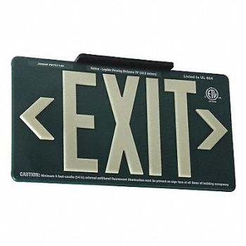 GRAINGER APPROVED Exit Sign 8 5/8 in x 15 7/8 in Plastic, 29WM36