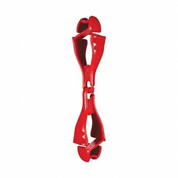 SQUIDS BY ERGODYNE Glove Clip Red 6-1/2, 29WP12