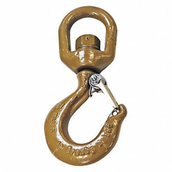 CROSBY Swivel Hook Alloy Steel 22 000 lb Gold, 29WR18
