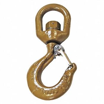 CROSBY Swivel Hook Alloy Steel 30 000 lb Gold, 29WR19