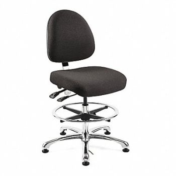 BEVCO Ergonomic ESD Task Chair Fabric Black, 29WT92