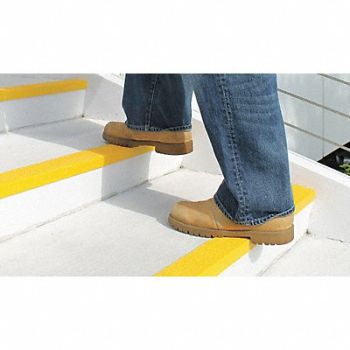 RUST-OLEUM Stair Nosing Ylw 59inW Plstic/Fiberglass, 29XM09