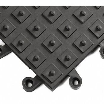 WEARWELL Cleated Tiles Black 18 in x 18 in PK10, 29XP22