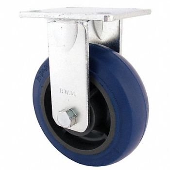 RWM Rigid Plate Caster Rubber 6 in 820 lb., 29XU61