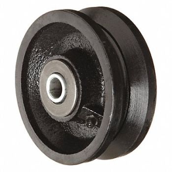 GRAINGER APPROVED V-Groove Track Wheel 4 Wheel Dia, 29XU90
