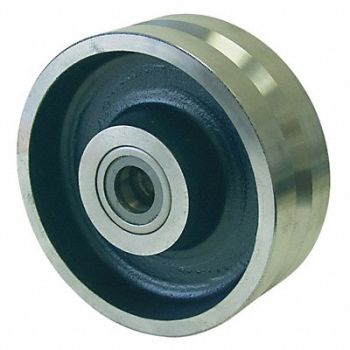 GRAINGER APPROVED V-Groove Track Wheel 8 Wheel Dia, 29XU92