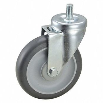 GRAINGER APPROVED Debris-Resistant Threaded Stem Caster 5, 29XW85