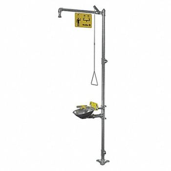 BRADLEY Shower with Face/Eyewash 26-13/16inW, 29XX01