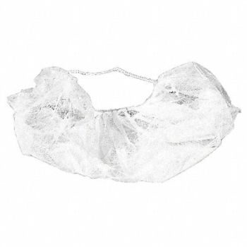 CELLUCAP Beard Cover Head Strap White PK1000, 29YH10