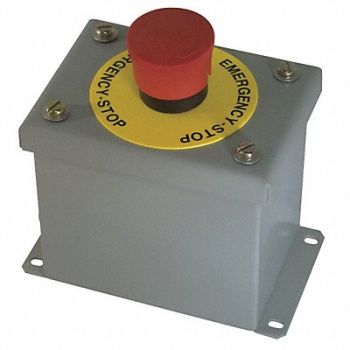 HOFFMAN Push Buttn Cntrol Station Emergency Stop, 29YK54