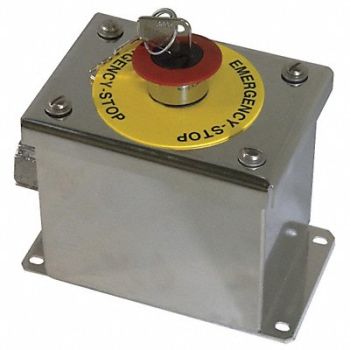 HOFFMAN Push Buttn Cntrol Station 1NC Mshrm Head, 29YK59