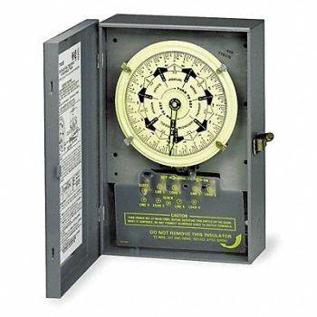 INTERMATIC Electromechanical Timer 7 Day 4 Poles, 2E214