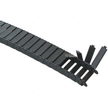 KABELSCHLEPP Microtrack(TM) Open Nylon Width 46mm 5Ft, 2ACB5