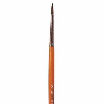 WOOSTER Paint Brush #2 Artist Camel Hair Soft, 2AJP4