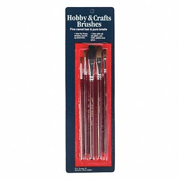 WOOSTER #2 #4 0.5 0.25 CamelHair Brush Set PK5, 2AJT1