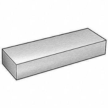 GRAINGER APPROVED Flat Bar Stock Aluminum 5/8 in Over. W, 6ALX6