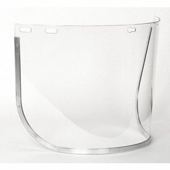 CONDOR Faceshield Visor Polycarb Clr 8x15-1/2in, 2AUB8