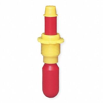 JUSTRITE VertDrumLevelGauge HDPE 30/55gal D 5in, 2AV35