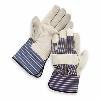 CONDOR D1572 Leather Gloves Gray L PR, 2AW10