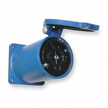 HUBBELL Lck Recept 60 A Blue Alum NoNEMA 1Gng, 2AXH9