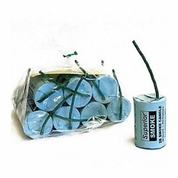 SUPERIOR SMOKE Smoke Candles 8000 cu ft of Smoke PK12, 3KLJ9