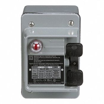 SQUARE D Manual Motor Switch NEMA 600VAC 2P M-1, 2BW05