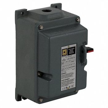 SQUARE D Manual Motor Starter 30A 600VAC 2P, 2BW18