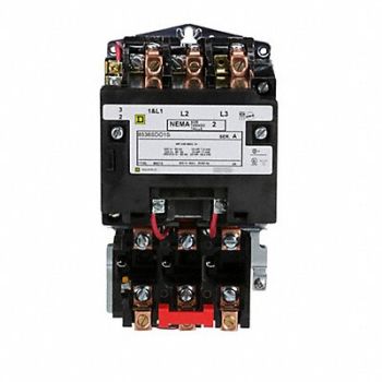SQUARE D Magnetic Motor Starter NEMA 24V 3P 45A, 2BX53