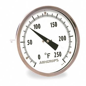 GRAINGER APPROVED Bimetal Thermom 2 In Dial -20 to 120F, 1NFW8