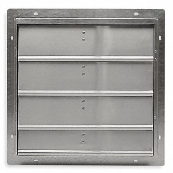 DAYTON Fan Shutter 24 In Mill Finish Aluminum, 2C523